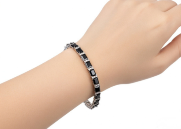 Rhodium Plated CZ Tennis Bracelet