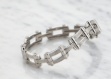 White Gold Plated Mens Bracelet