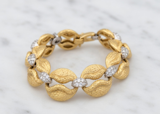 Two Tone Plated Womens Bracelet