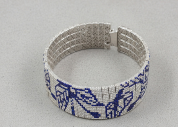 Silver Plated Womens Hip Hop Bracelet