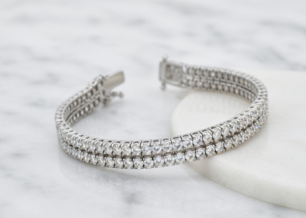 Silver Plated CZ Tennis Bracelet