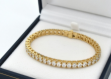 gold plated tennis bracelet