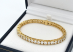 gold plated tennis bracelet