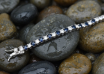 cubic zirconia blue bracelet