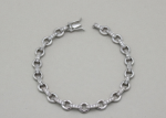 rhodium plated womens tennis bracelet