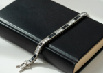 cubic zirconia black white bracelet