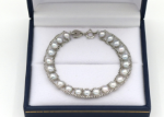 rhodium pearl bracelet women