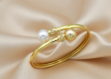 gold plated cz studded womens pearl bracelet