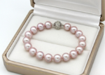 womens pink pearl bracelet