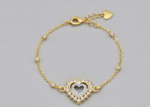 two tone plated bracelet