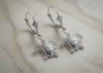 rhodium plated earrings