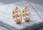 gold plated earrings
