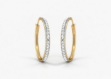 cz hoop earrings