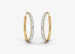 cz hoop earrings