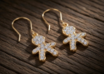 14kt gold earrings