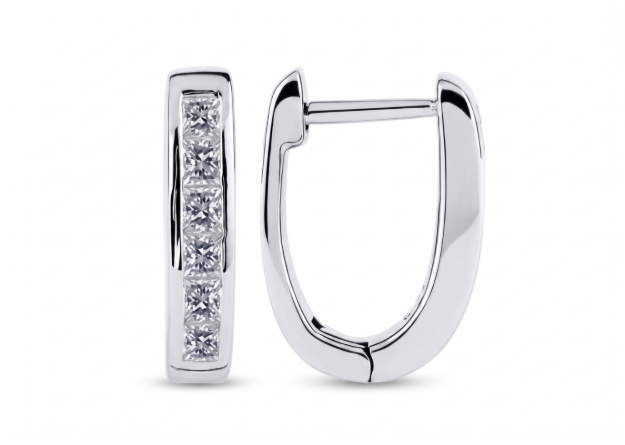 rhodium plated earrings