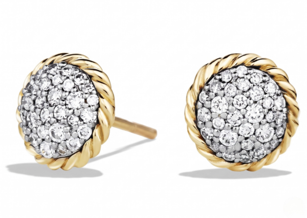 gold plated stud earrings