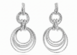 Rhodium plated earrings