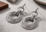 twisted dangle earrings