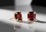 square stud earrings women