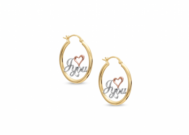 gold plated alphabet earrings