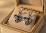 designer alphabet earrings