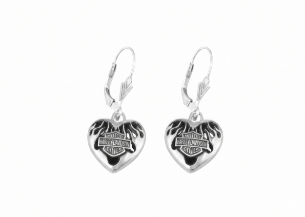 rhodium plated alphabet earrings
