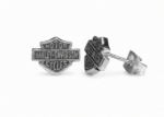 rhodium plated alphabet earrings