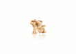 gold plated alphabet earrings