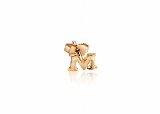 gold plated alphabet earrings