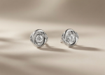 twisted stud earrings women