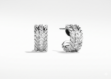 silver plated CZ earrings