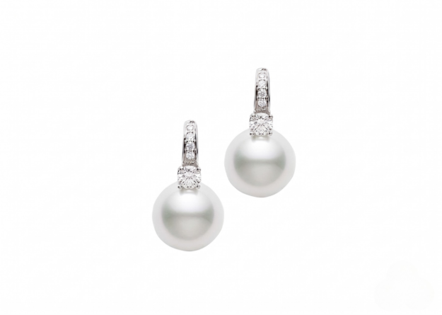 white gold plated stud earrings