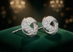 rhodium plated studs