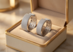 rhodium plated earrings