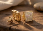 square stud earrings