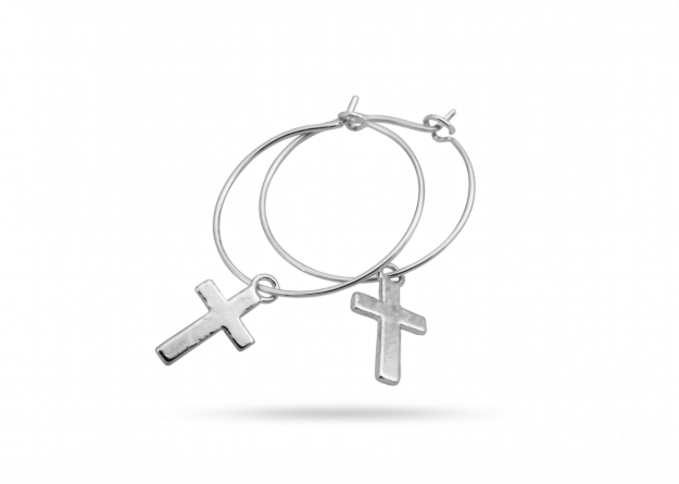 rhodium plated earrings