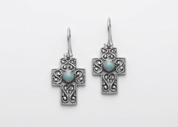 mythological oxidised earrings