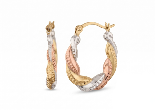 gold plated hoop earrings