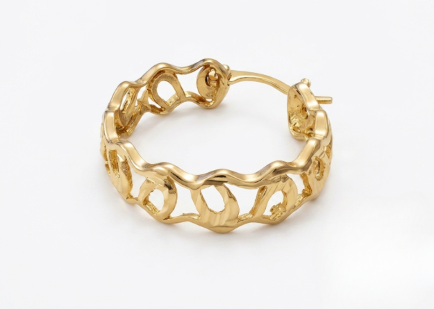gold plated hoop earrings