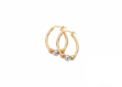 tri tone hoop earrings