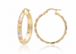 three tone seminario earrings