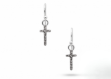 cross dangle earrings
