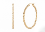 lace hoop earrings