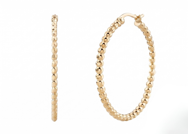lace hoop earrings
