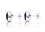cabochon gemstone earrings
