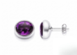 amethyst stud earrings